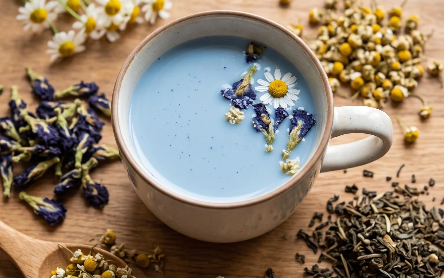 Moon Milk Tea - A Magical Blue Bedtime Drink